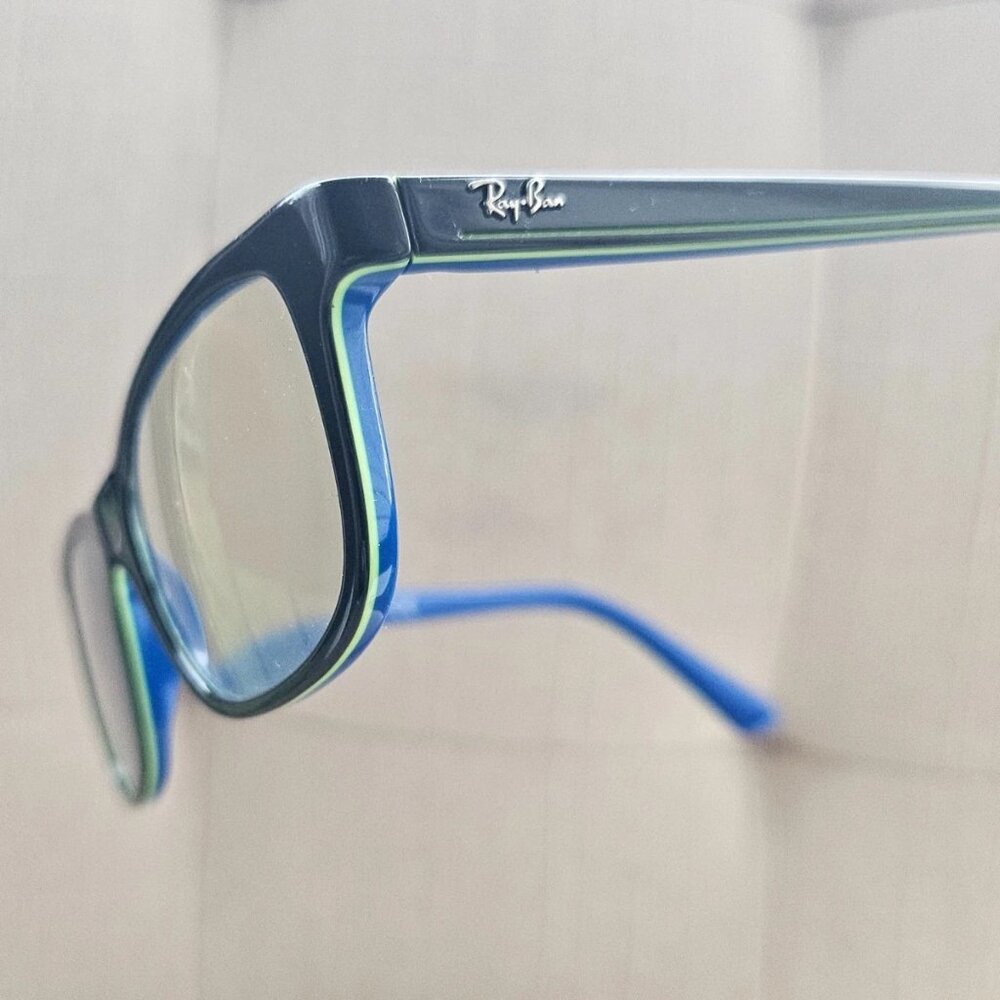 Ray-Ban Youth Kids Glasses Frame Eyewear Black/Blue Tone Eyeglasses RB1536
